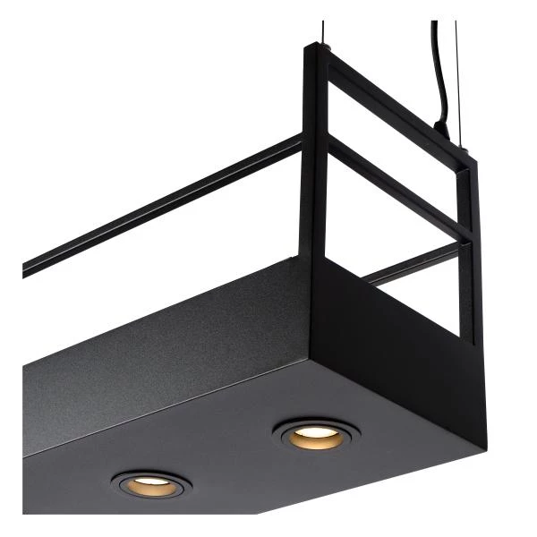 Lucide MIRAVELLE - Pendant light - 6xGU10 - Black - detail 3